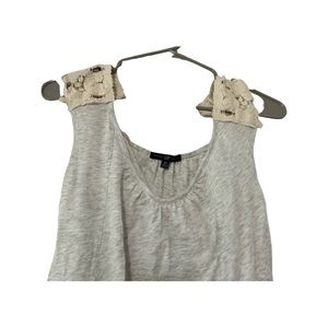 Gap embroidered tank top Grey and white XS